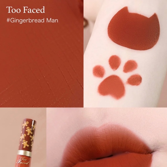BNIB!!! Too Faced Liquified Matte Lip Gloss - Gingerbread Man (Limited Edition) - Picture 2 of 5